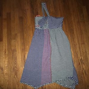 Anthropologie Dresses - Maeve Anthropologie One Shoulder Gingham Dress Anthropologie Dresses - Maeve Anthropologie One Shoulder Gingham Dress